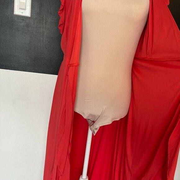 Express Flutter Sleeve Maxi Dress | Coral Pink| Size S Gently Used – Excellent C - Picture 10 of 14
